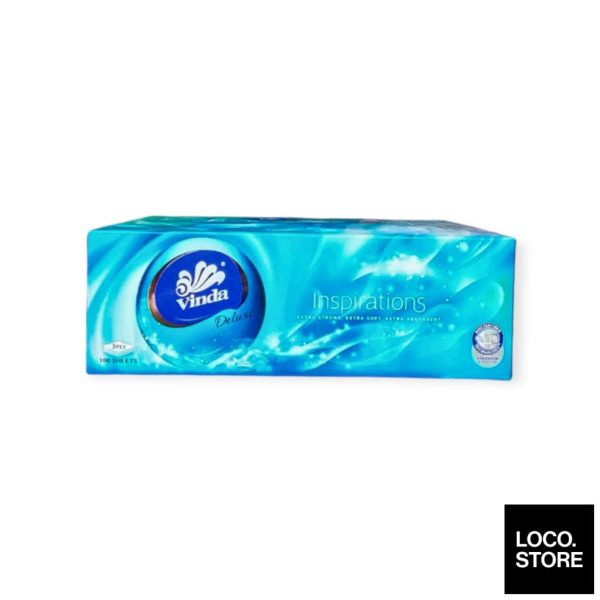 VINDA Deluxe Tissue 3 ply BL 100S 1 Box Supply