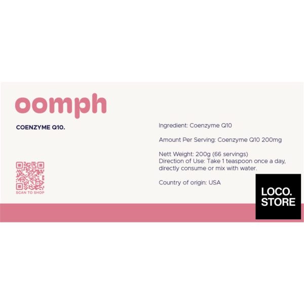 OOMPH Coenzyme Q10 (CoQ10) 200g Online