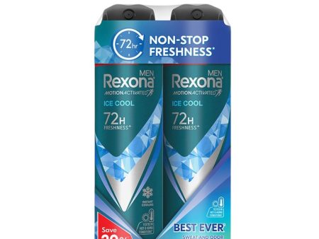 Rexona Spray Men - Ice Cool (Twin Pack) 135ml X 2 Hot on Sale