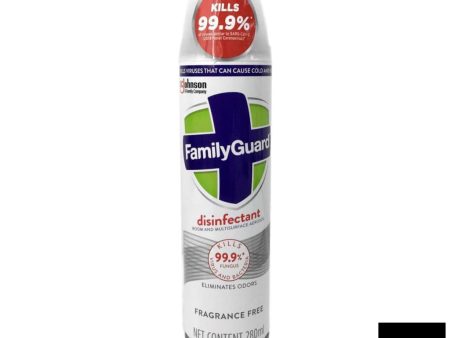 Family Guard Disinfectant Spray Fragrance Free 280ml Hot on Sale