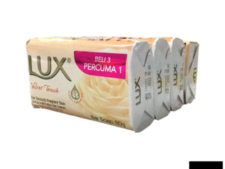 Lux Velvet Touch Bar Soap 4X70G For Sale