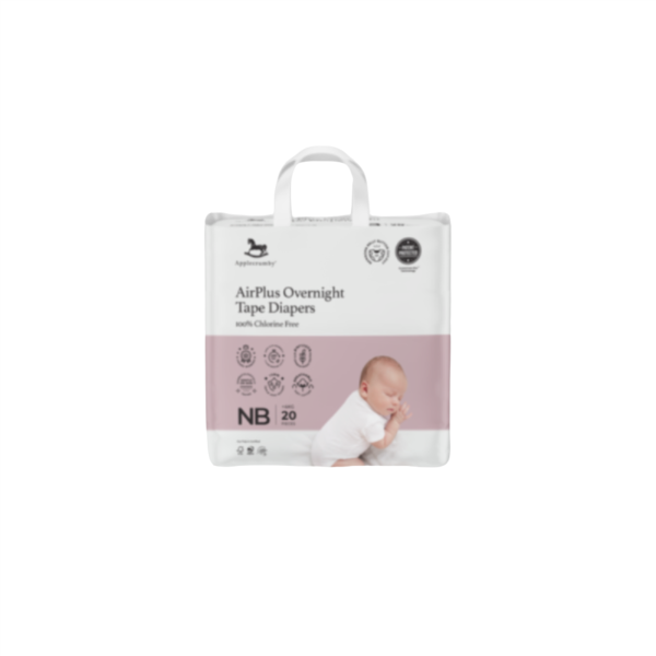 Applecrumby Airplus Overnight Tape Diapers NB20 Online