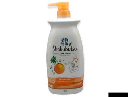 Shokubutsu Body Wash Orange Zest 900g Hot on Sale