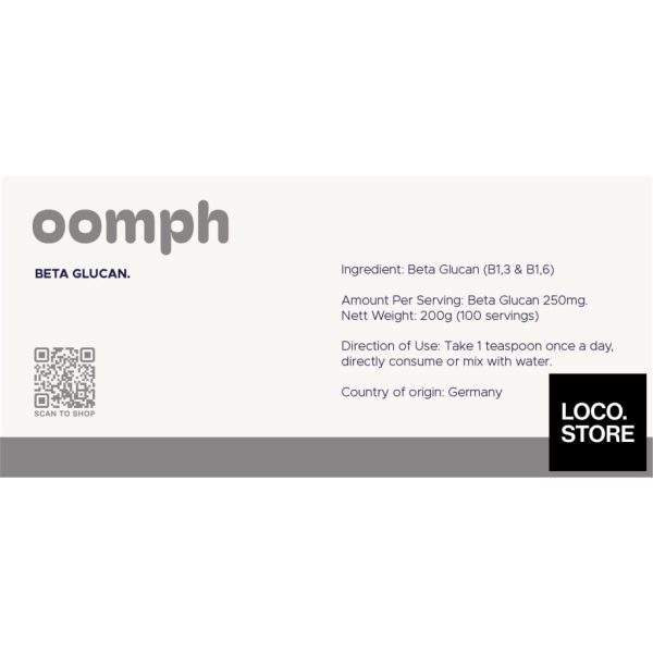 OOMPH Beta Glucan 200g For Sale