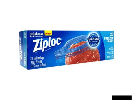 Ziploc Freezer Quart - 20 bags Supply