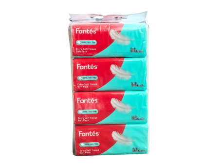 Fantes Facial Tissue Soft Pack 4x200s Supply