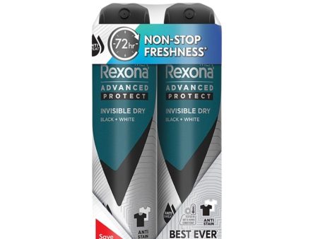 Rexona Spray Men - Invisible Dry (Twin Pack) 135ml X 2 Sale