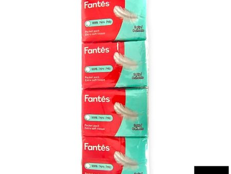 Fantes Extra Soft Tissue Pocket Pack 2ply 12 pack x 8 sheets Online now