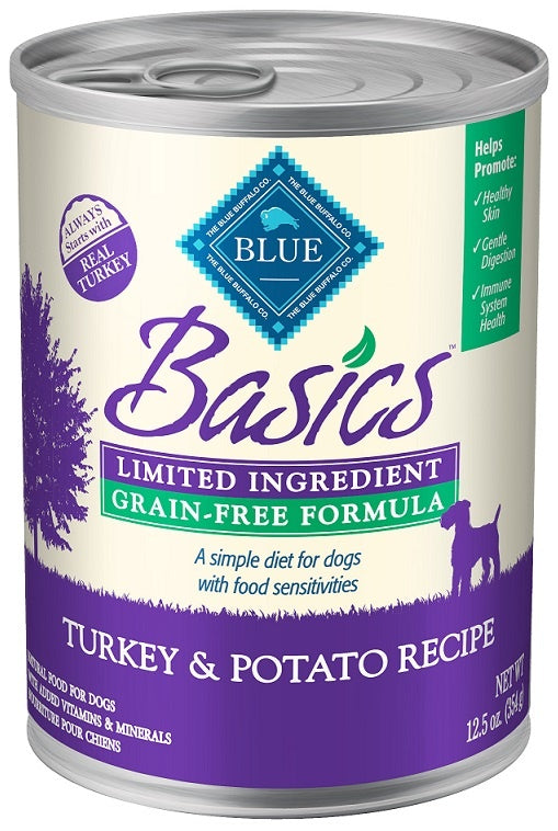 Blue Buffalo Basics Grain Free LID Turkey and Potato Recipe Adult Canned Dog Food For Cheap