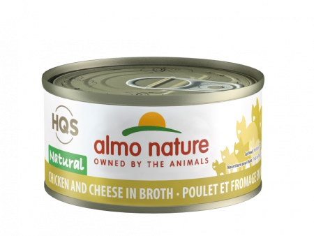 Almo Nature HQS Natural Cat Grain Free Chicken and Cheese Canned Cat Food Discount