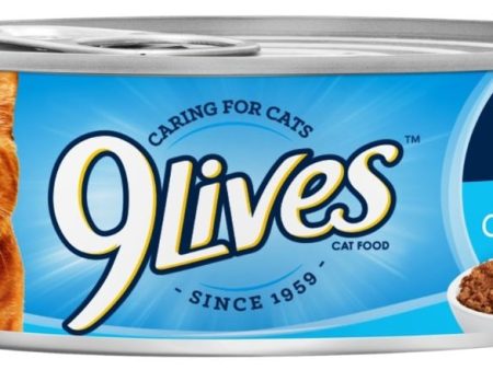 9 Lives Meaty Pate with Ocean Whitefish Dinner Canned Cat Food Sale