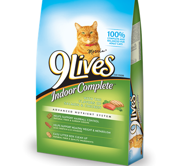 9 Lives Indoor Complete Dry Cat Food on Sale