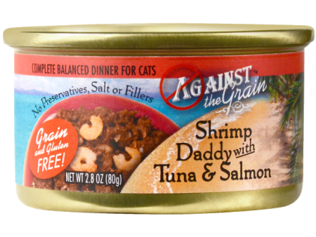 Against the Grain Shrimp Daddy with Tuna and Salmon Canned Cat Food For Cheap