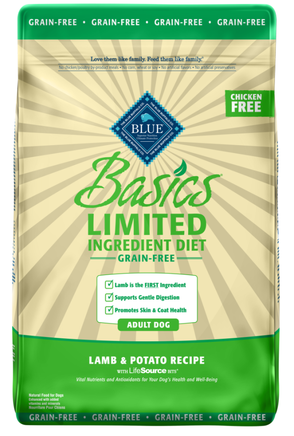 Blue Buffalo Basics Grain Free Adult Lamb & Potato Recipe Dry Dog Food For Discount