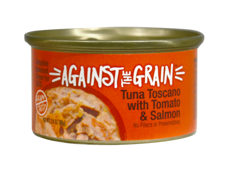 Against the Grain Farmers Market Grain Free Tuna Toscano With Salmon & Tomato Canned Cat Food Supply