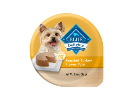 Blue Buffalo Blue Delights Small Breed Roasted Turkey Pate Dog Food Cup Online Sale