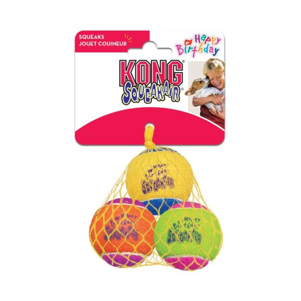 KONG AirDog Squeakair Birthday Balls Dog Toy Online now